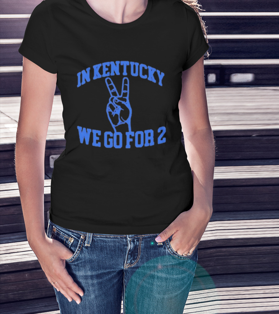 Kentucky Basketball Two Fingers Victory Sign Sports T-Shirt