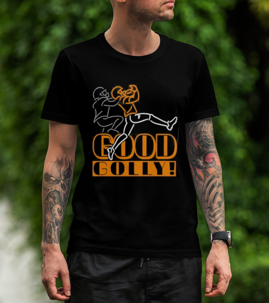 Ja'Marr Chase Good Golly Cincinnati Bengals Catching Football Iconic Moment T-Shirt