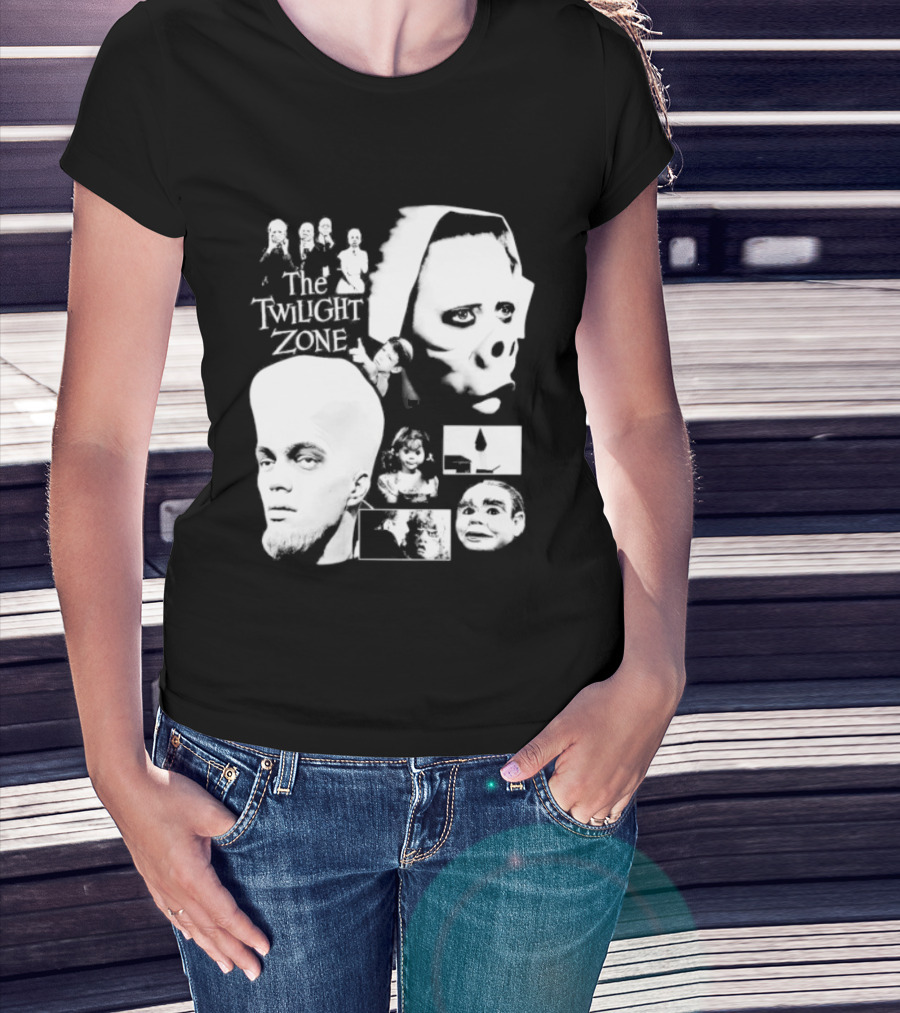 The Twilight Zone Rod Serling Sci Fi Collage T-Shirt