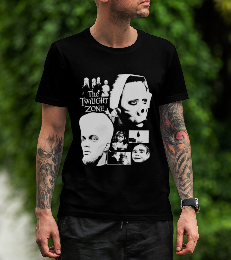 The Twilight Zone Rod Serling Sci Fi Collage T-Shirt