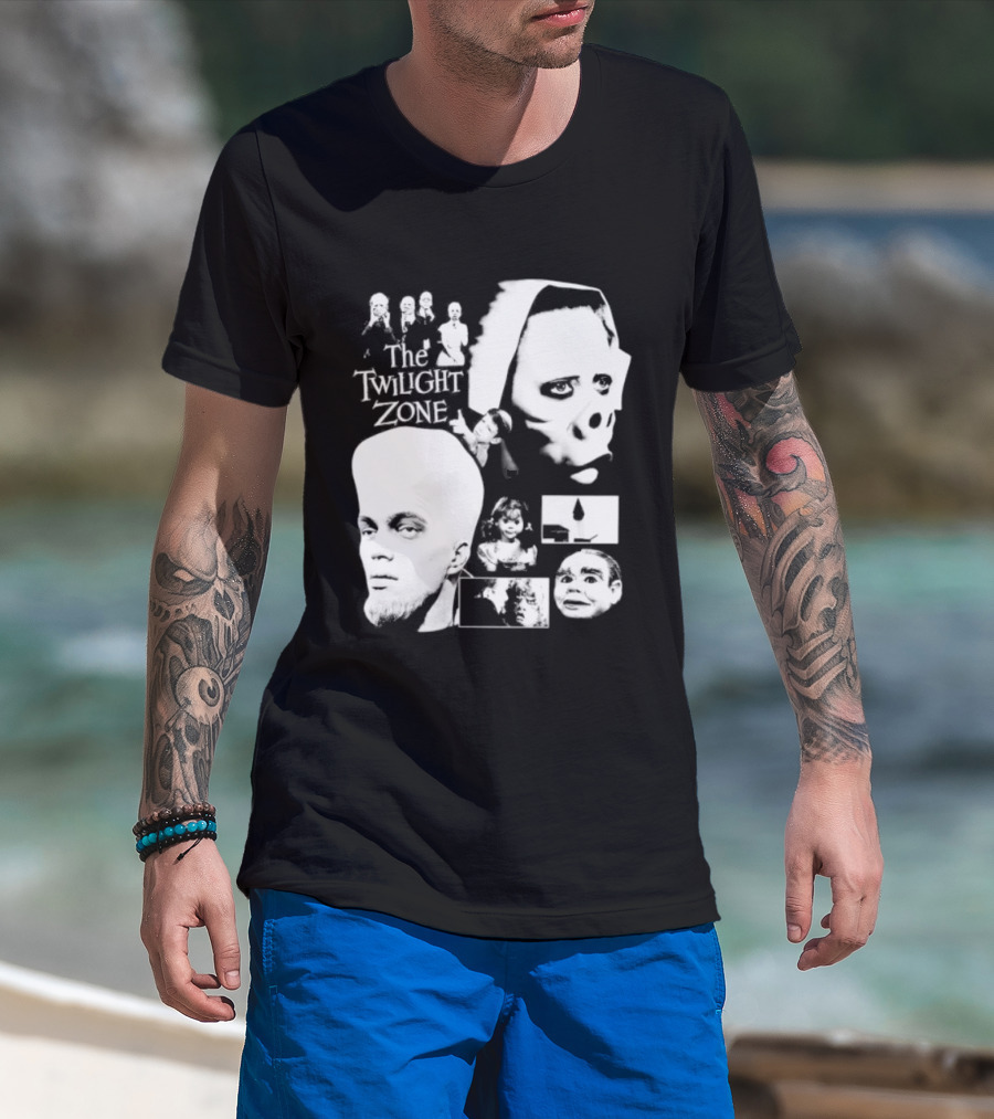 The Twilight Zone Rod Serling Sci Fi Collage T-Shirt