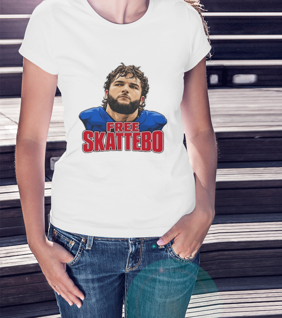 New York Giants Number 44 Cameron Skattebo Free Skattebo T-Shirt