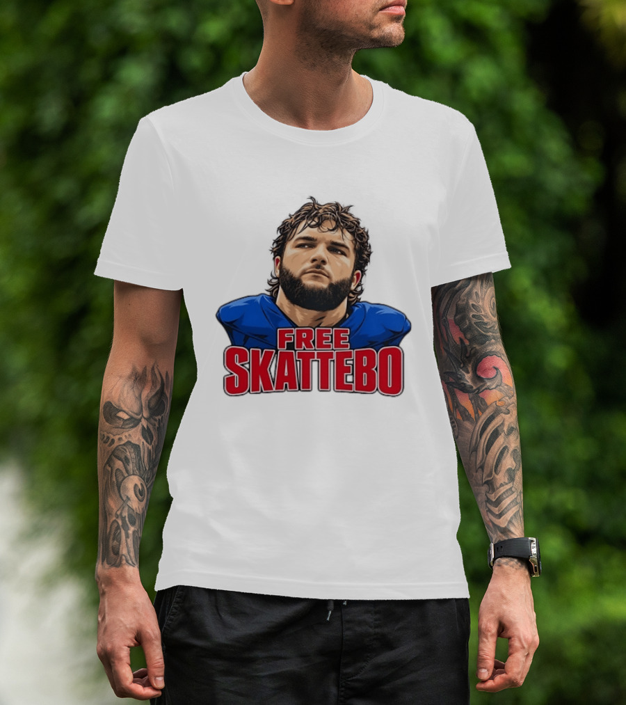 New York Giants Number 44 Cameron Skattebo Free Skattebo T-Shirt