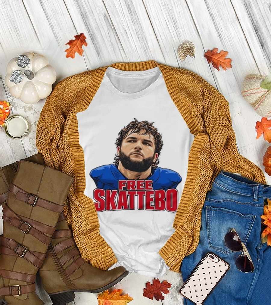 New York Giants Number 44 Cameron Skattebo Free Skattebo T-Shirt