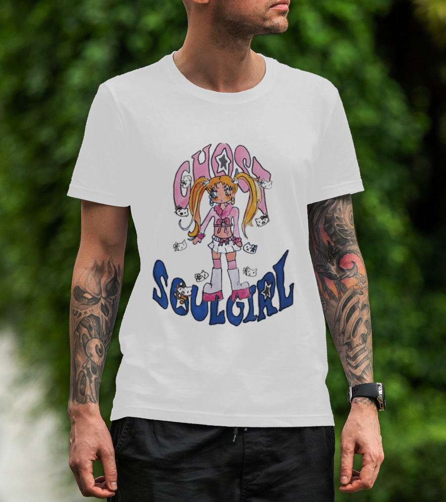 Ghost Soulgirl Anime Star Aesthetic Kawaii Girl T-Shirt