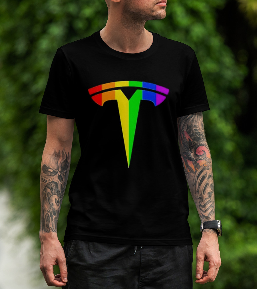 LGBT Rainbow Tesla T-Shirt