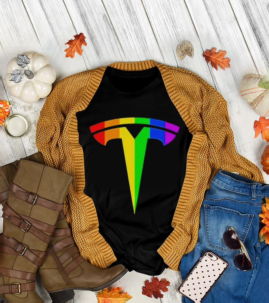 LGBT Rainbow Tesla T-Shirt