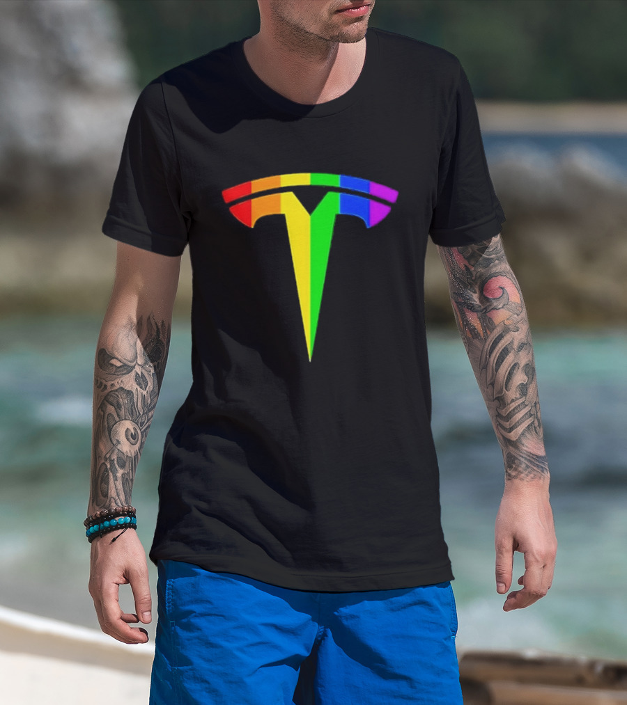 LGBT Rainbow Tesla T-Shirt