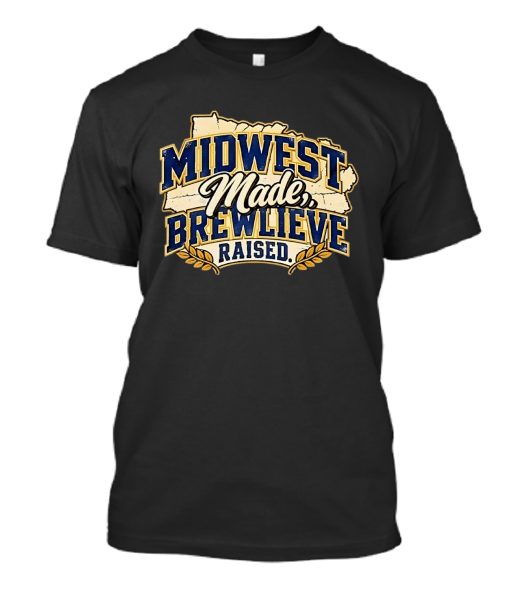 Midwest Made Brewlieve Raised Brewery Beer T-Shirt
