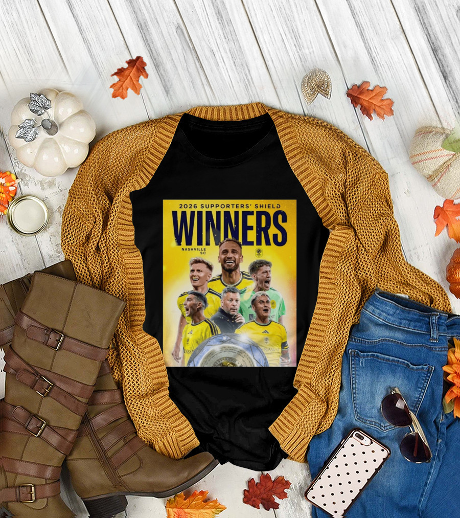 2026 Supporters' Shield Winners Nashville SC T-Shirt