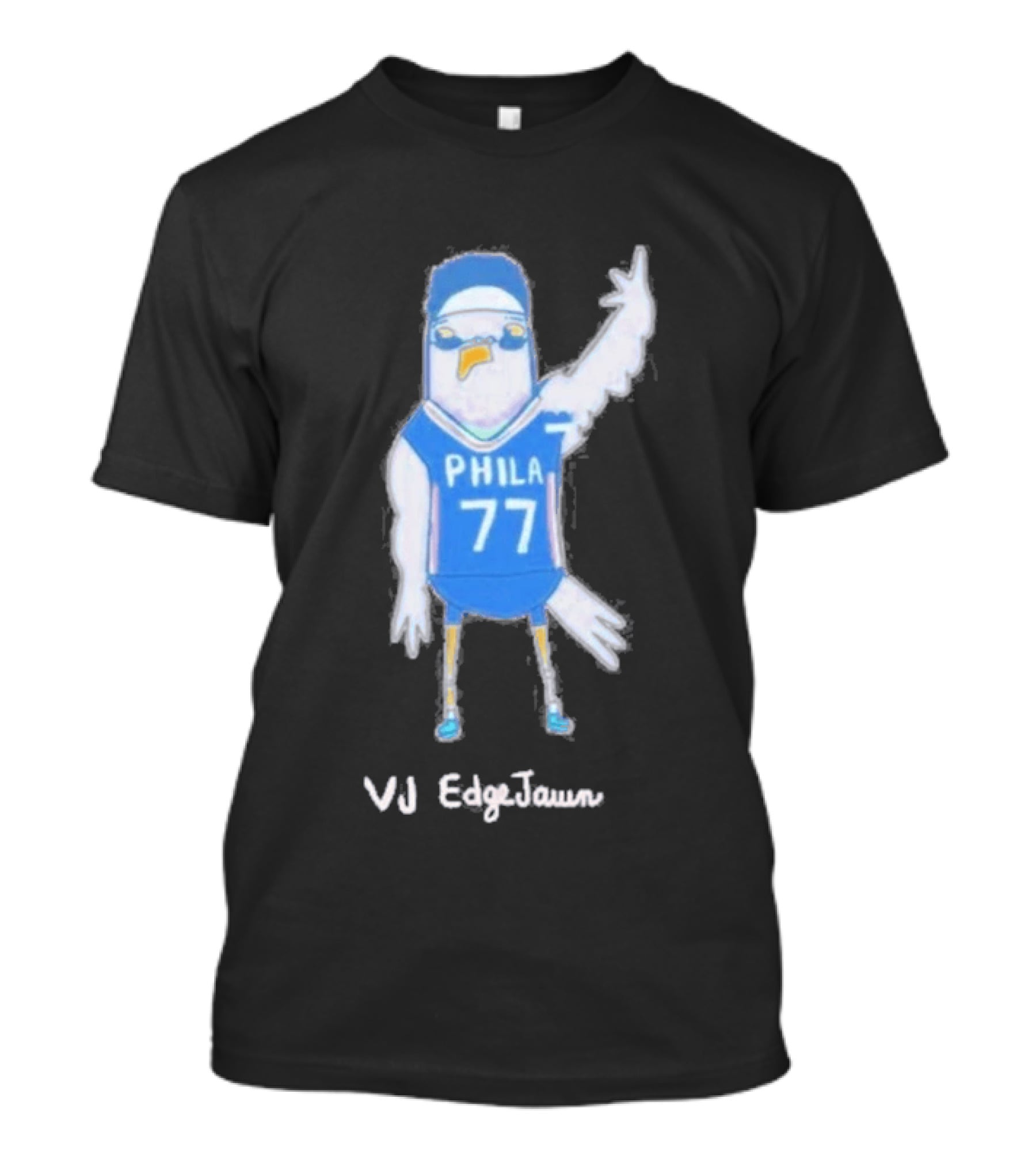 Phila 77 Pigeon VJ EdgeJawn Philadelphia 76ers Basketball T-Shirt