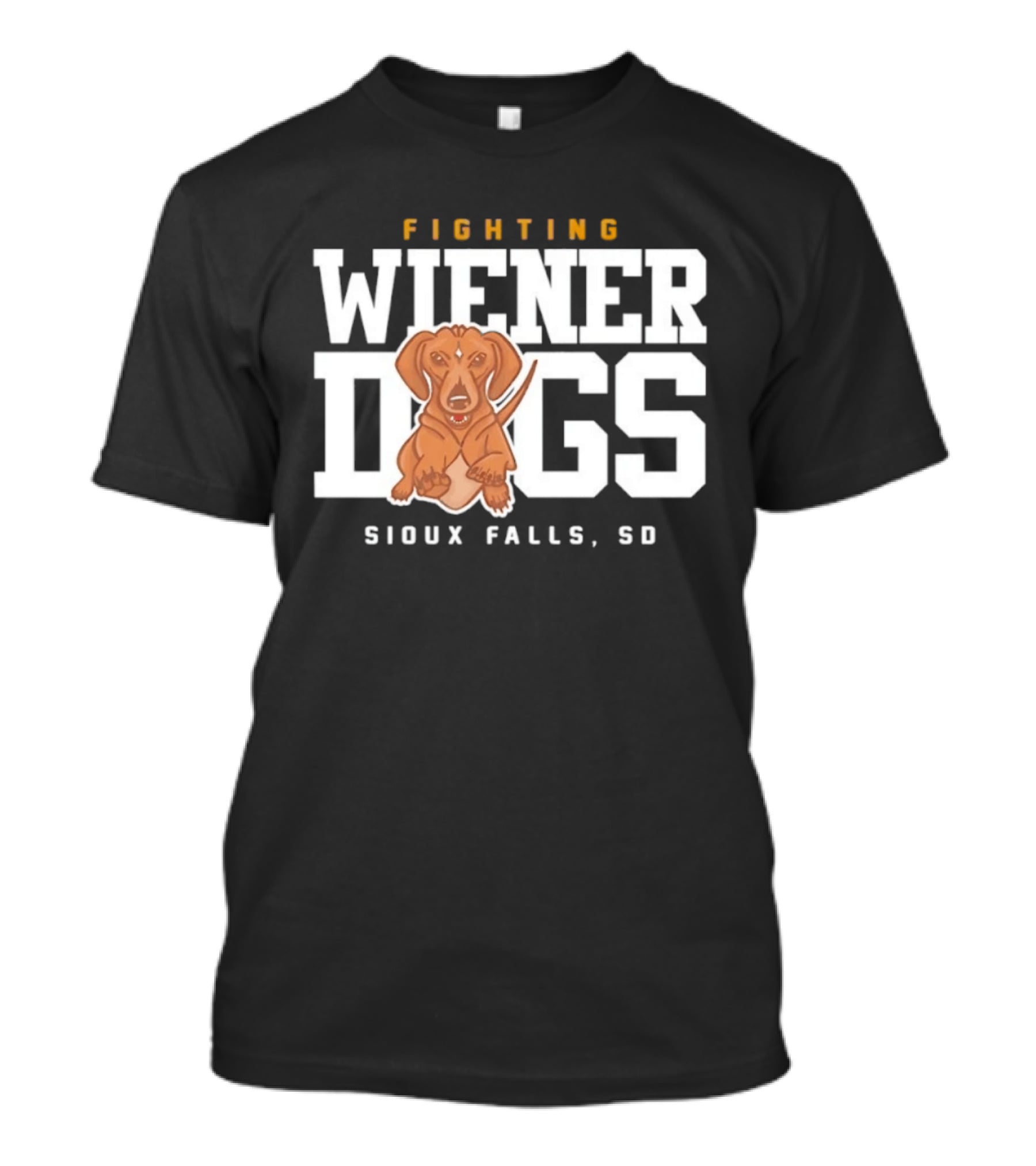 Fighting Wiener Dogs Sioux Falls SD Dachshund T-Shirt