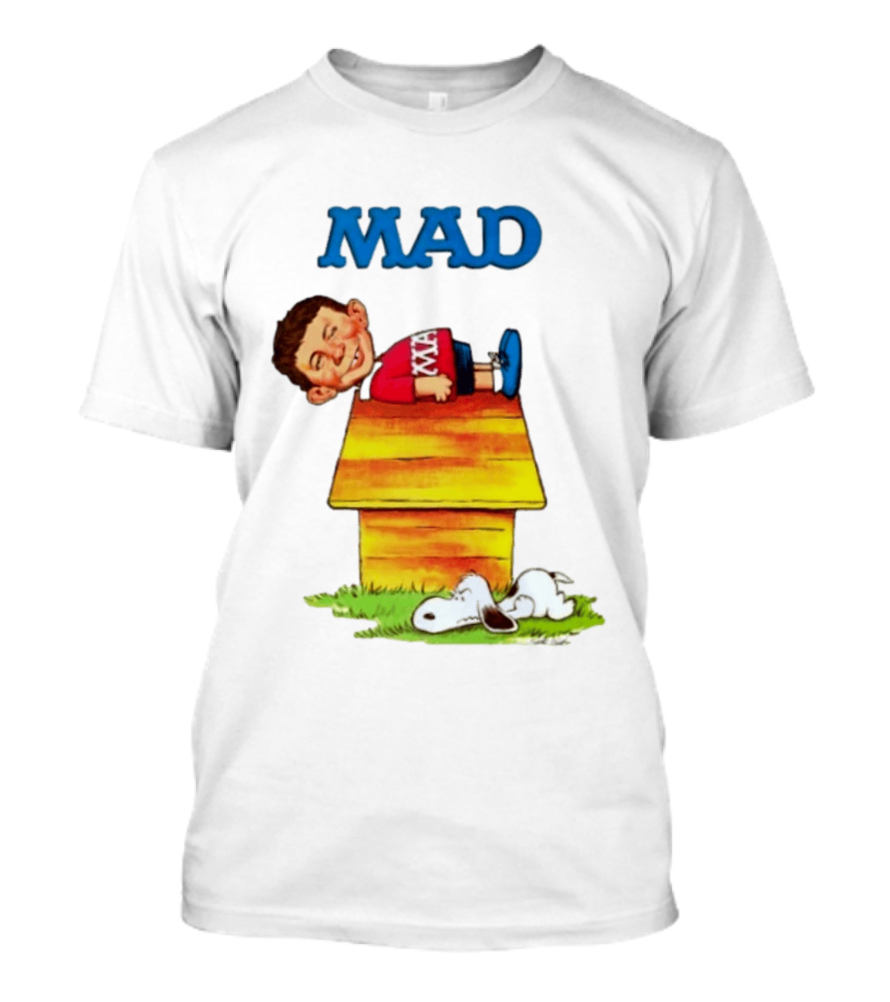 Alfred E Neuman MAD Magazine Snoopy Doghouse October 1970 T-Shirt
