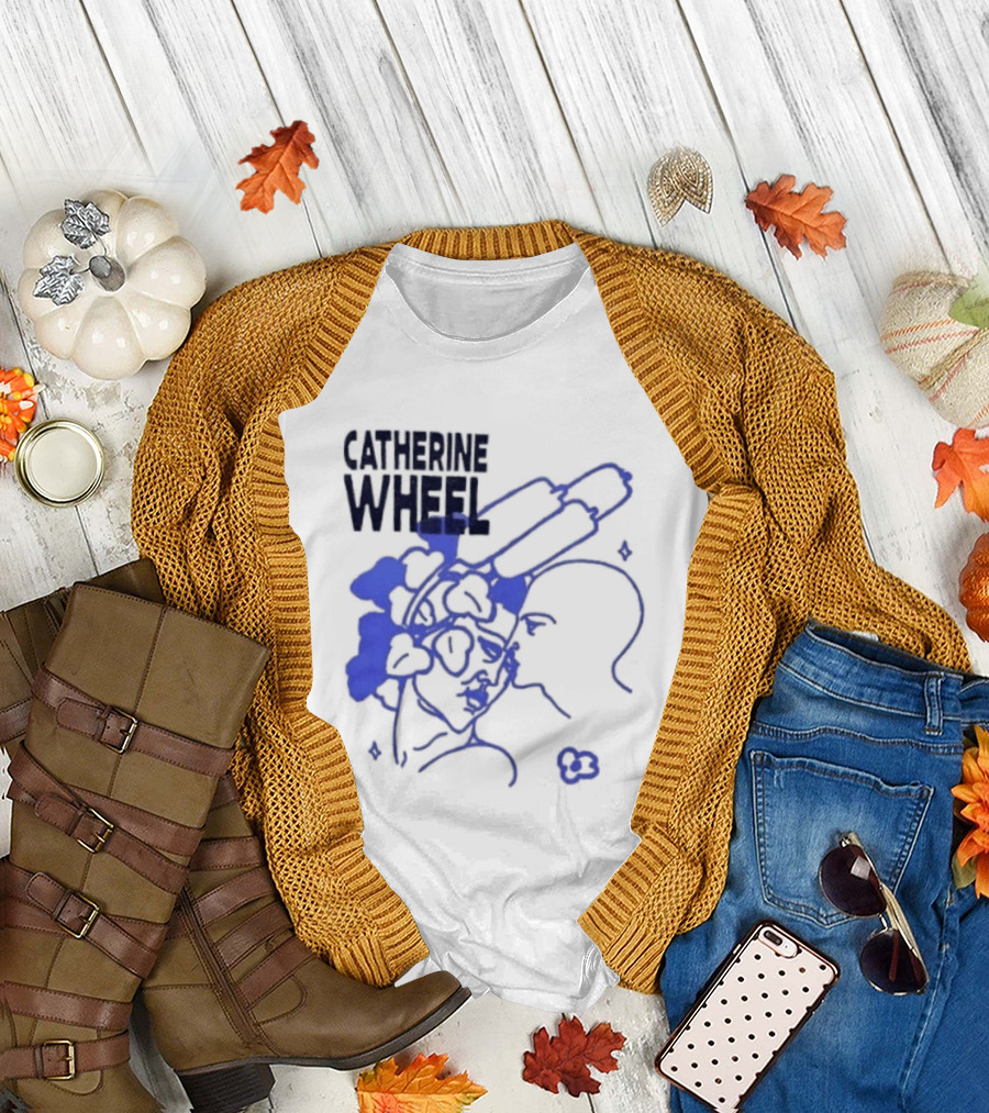 Catherine Wheel I Want To Walk On Air Alternative Rock Abstract Blue T-Shirt