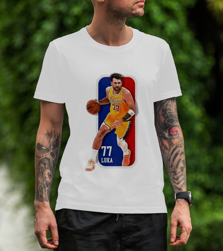 Luka 77 Los Angeles Lakers NBA Basketball Player T-Shirt