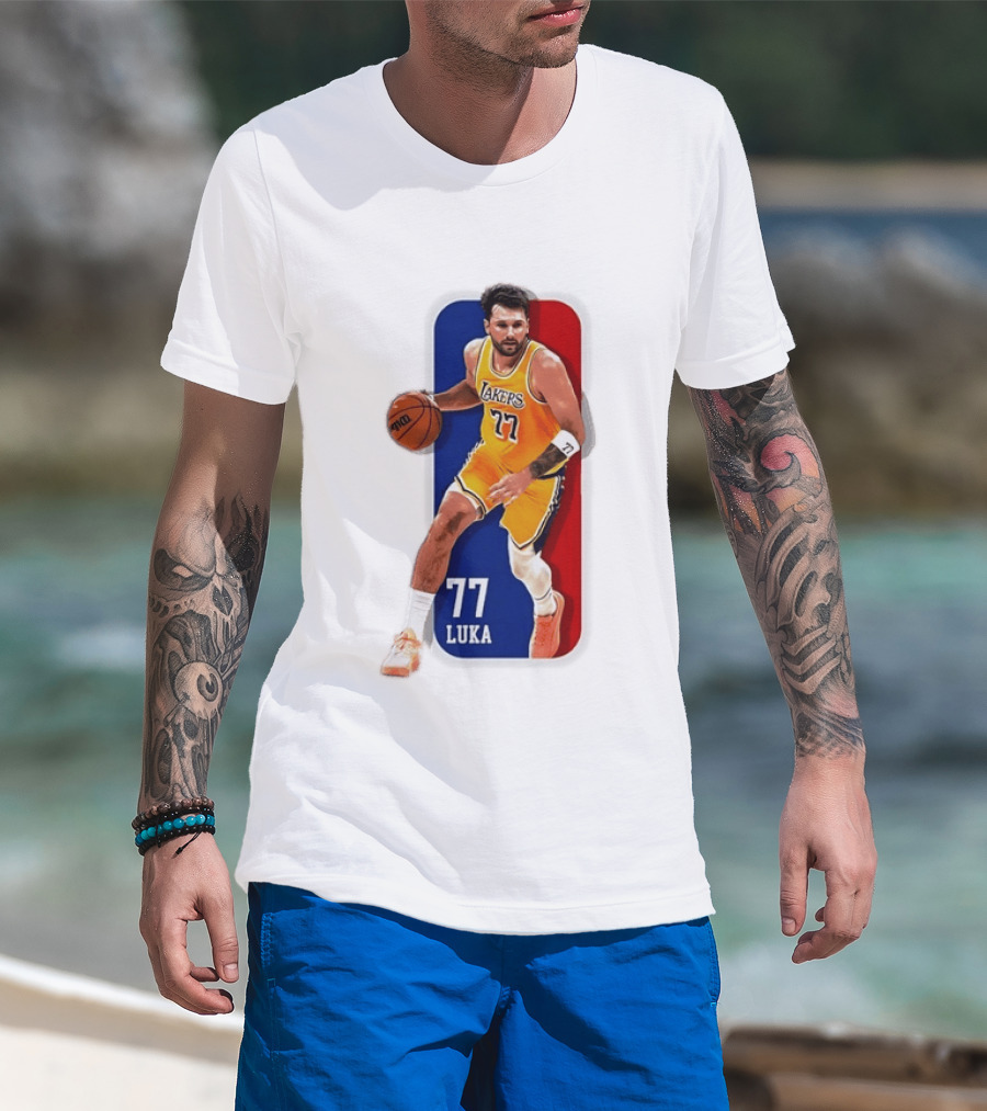 Luka 77 Los Angeles Lakers NBA Basketball Player T-Shirt