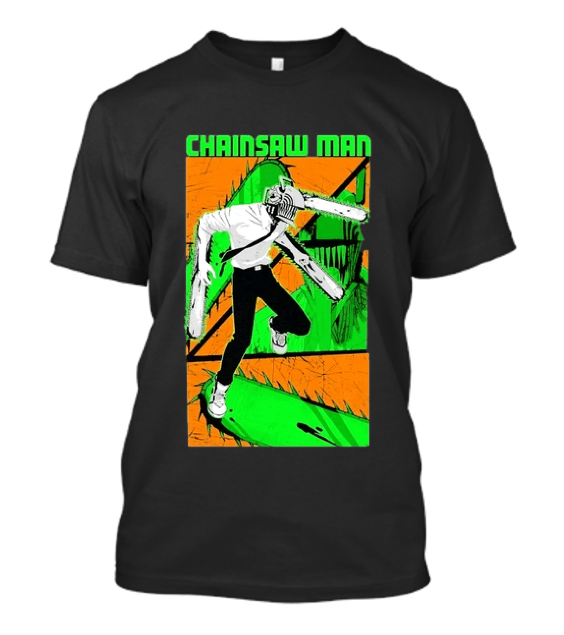 Chainsaw Man Denji Manga Anime Character Action T-Shirt