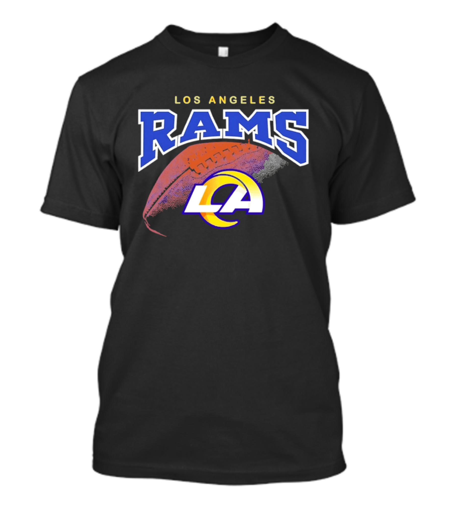 Los Angeles Rams LA Football Feather T-Shirt