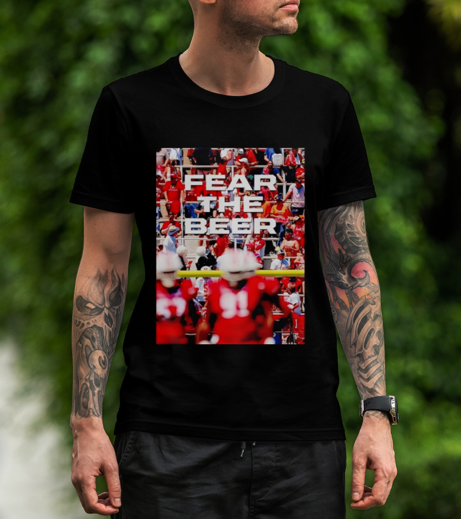 Fear The Beer Football Tailgate Stadium Crowd T-Shirt