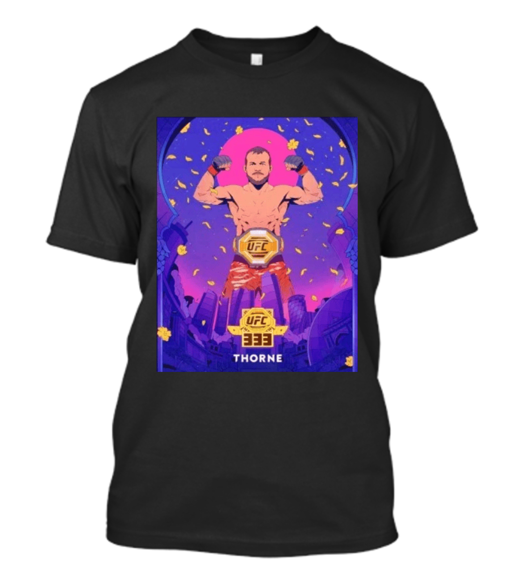 UFC 333 Champion Thorne MMA Victory Petr Yan Vs. Merab Dvalishvili T-Shirt
