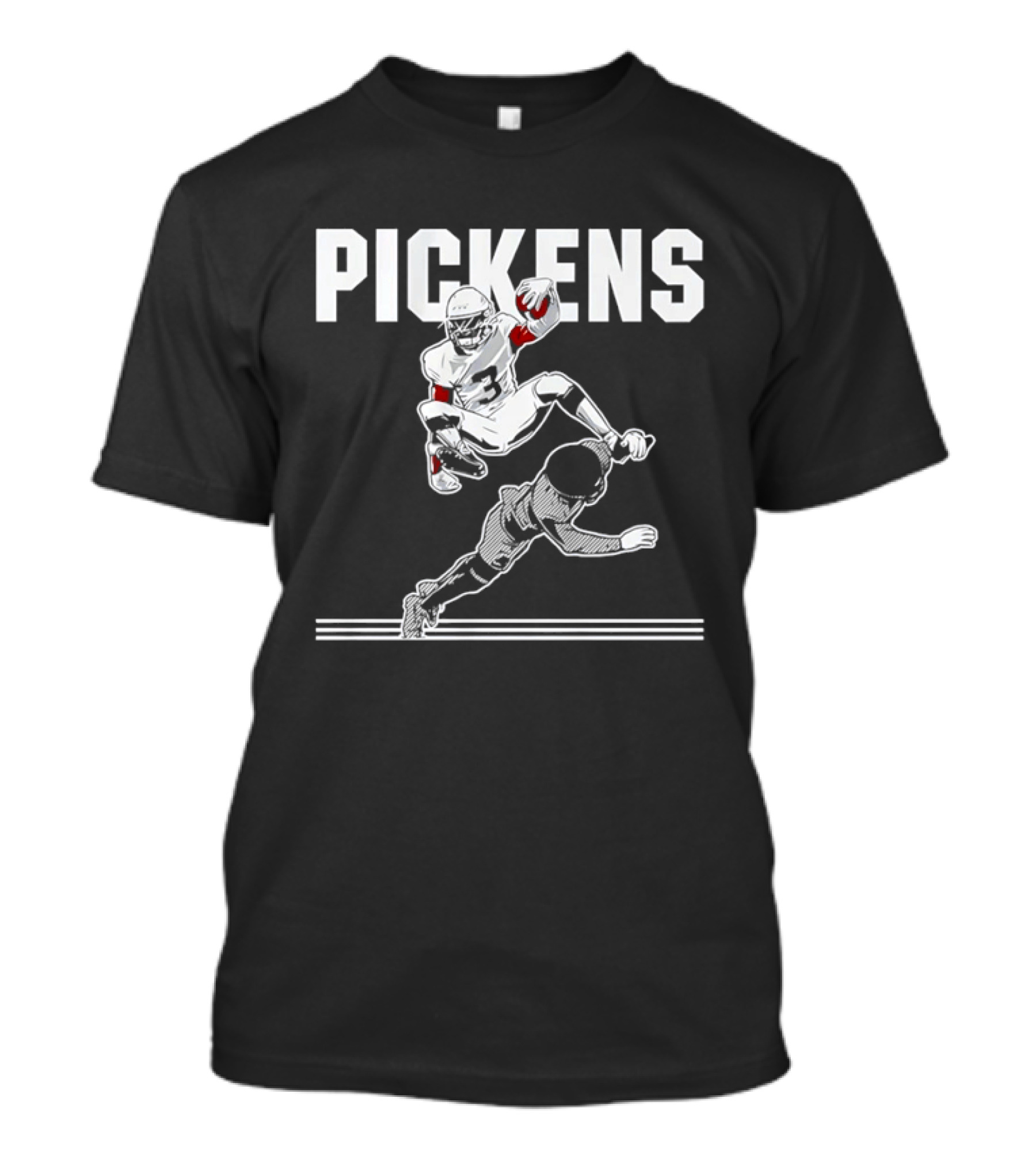 George Pickens 3 Pittsburgh Steelers Action Catch Play T-Shirt
