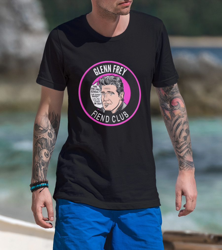 Glenn Frey Fiend Club Three More Songs Asshole Comic T-Shirt