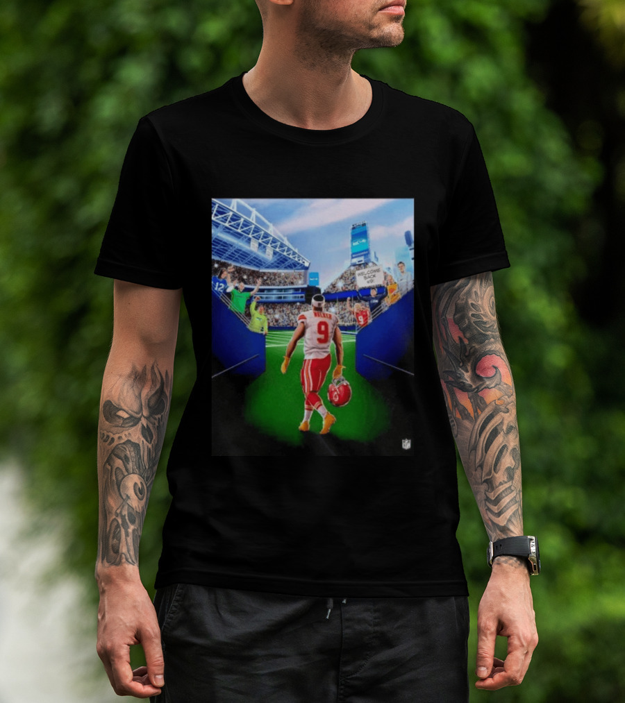 Walker No 9 Welcome Back K9 Seattle Seahawks Stadium Celebration Scene T-Shirt