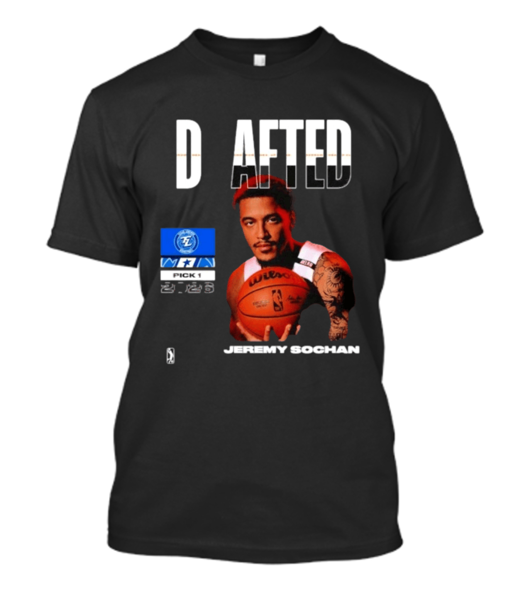Jeremy Sochan D AFTED 2026 Pick 1 Texas Legends Mavs T-Shirt