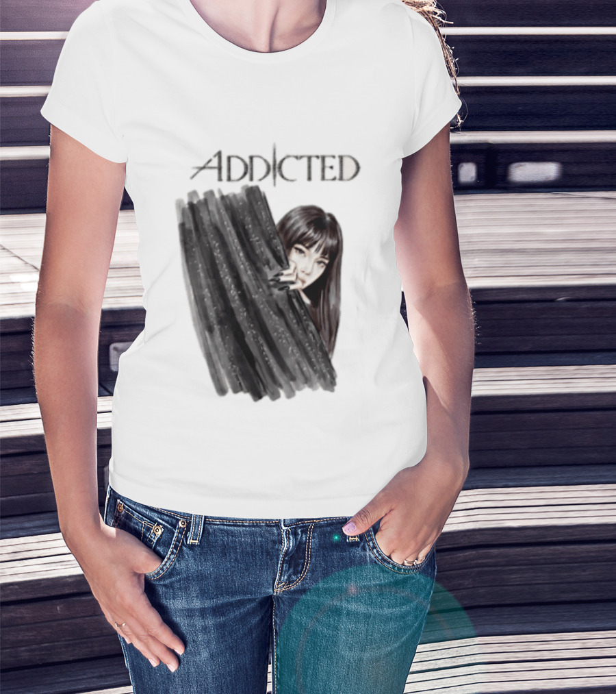 Addicted Dark Aesthetic Woman Steph Blum Mysterious Attraction T-Shirt