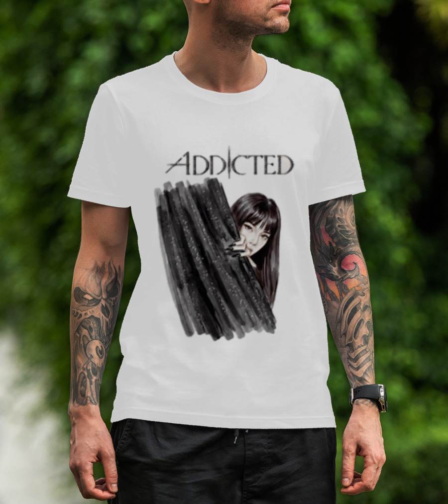 Addicted Dark Aesthetic Woman Steph Blum Mysterious Attraction T-Shirt