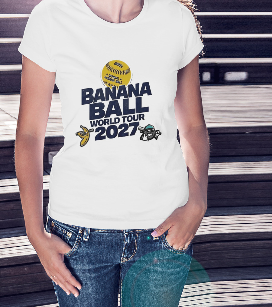 Banana Ball World Tour 2027 Savannah Bananas T-Shirt