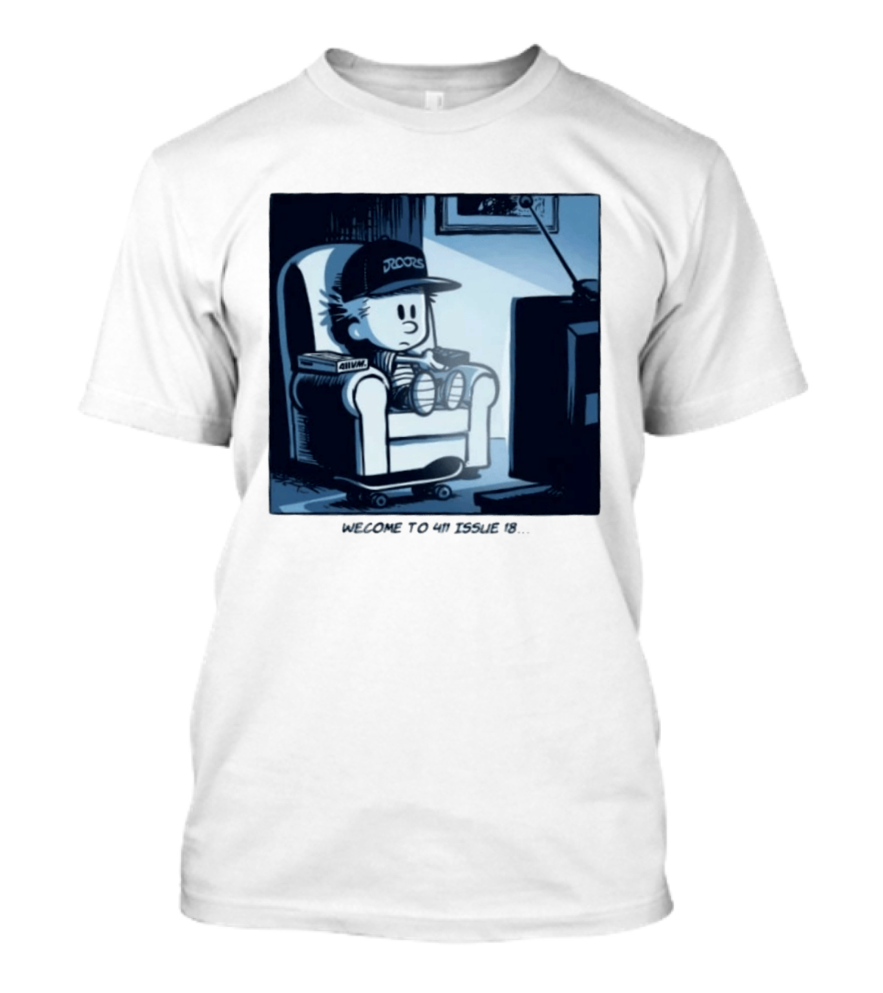 Calvin 411 Issue 18 90s Nostalgia Skateboarding Youth T-Shirt