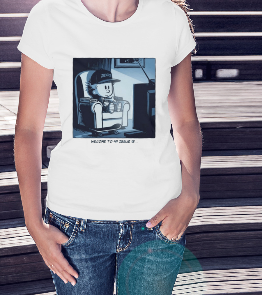 Calvin 411 Issue 18 90s Nostalgia Skateboarding Youth T-Shirt