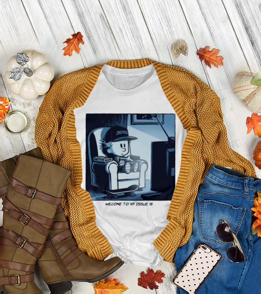 Calvin 411 Issue 18 90s Nostalgia Skateboarding Youth T-Shirt