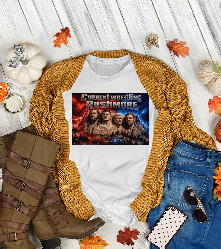 Current Wrestling Rushmore @uscfan981 T-Shirt