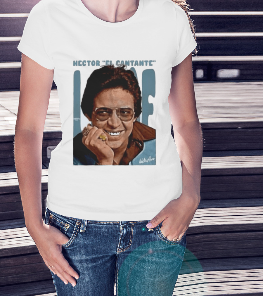 Héctor Lavoe El Cantante Salsa Latin Music Signature T-Shirt