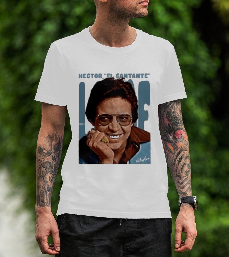 Héctor Lavoe El Cantante Salsa Latin Music Signature T-Shirt
