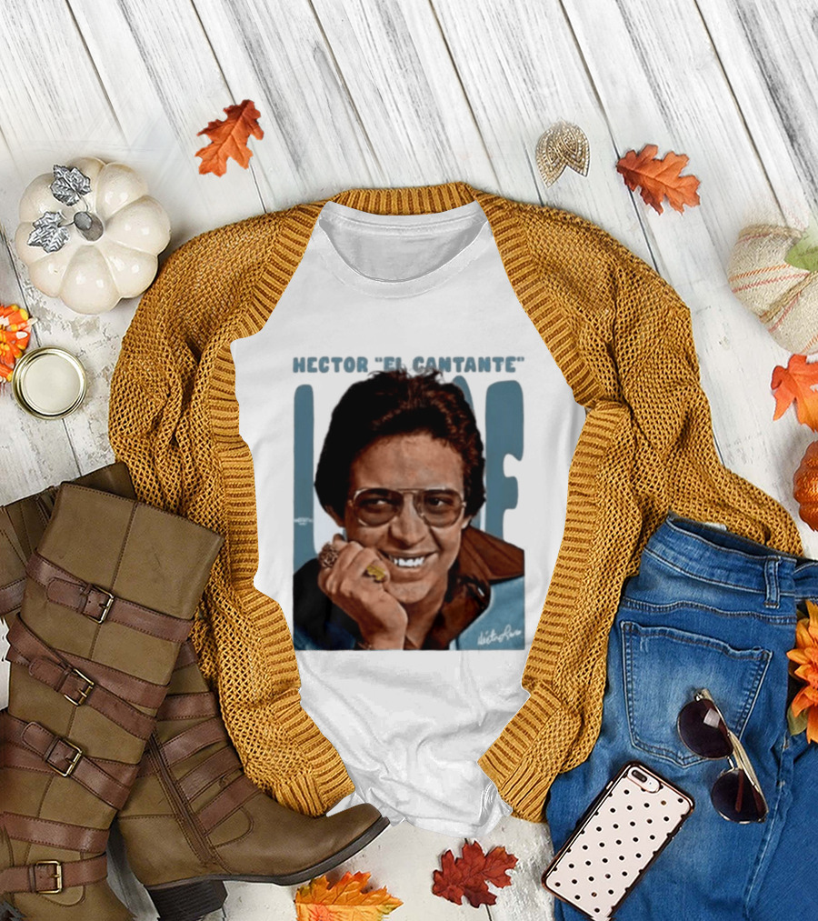 Héctor Lavoe El Cantante Salsa Latin Music Signature T-Shirt
