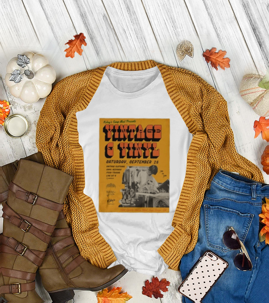 Kobey's Swap Meet Presents Vintage And Vinyl Event San Diego September 26 T-Shirt