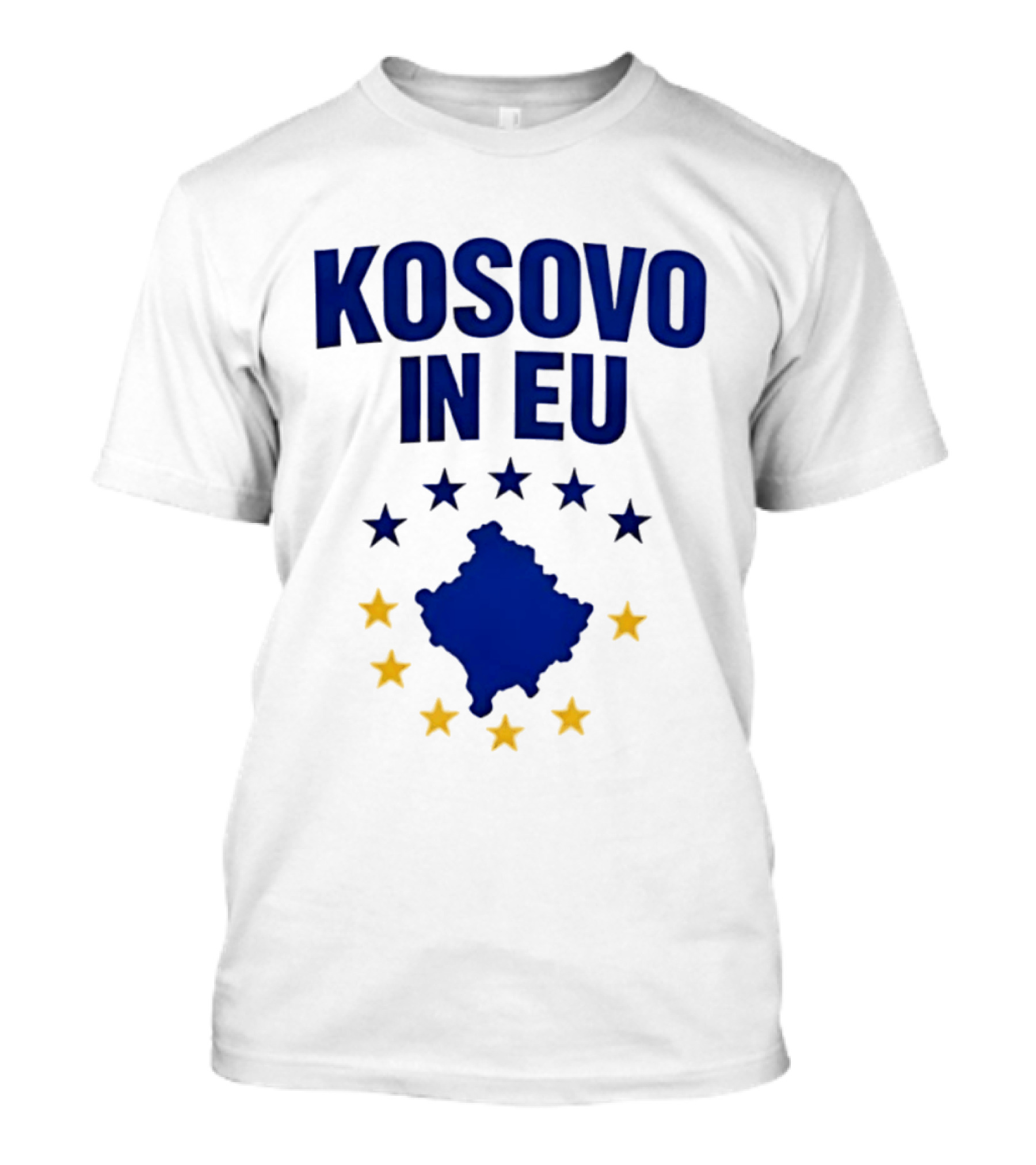 Kosovo In EU Map With European Union Stars T-Shirt