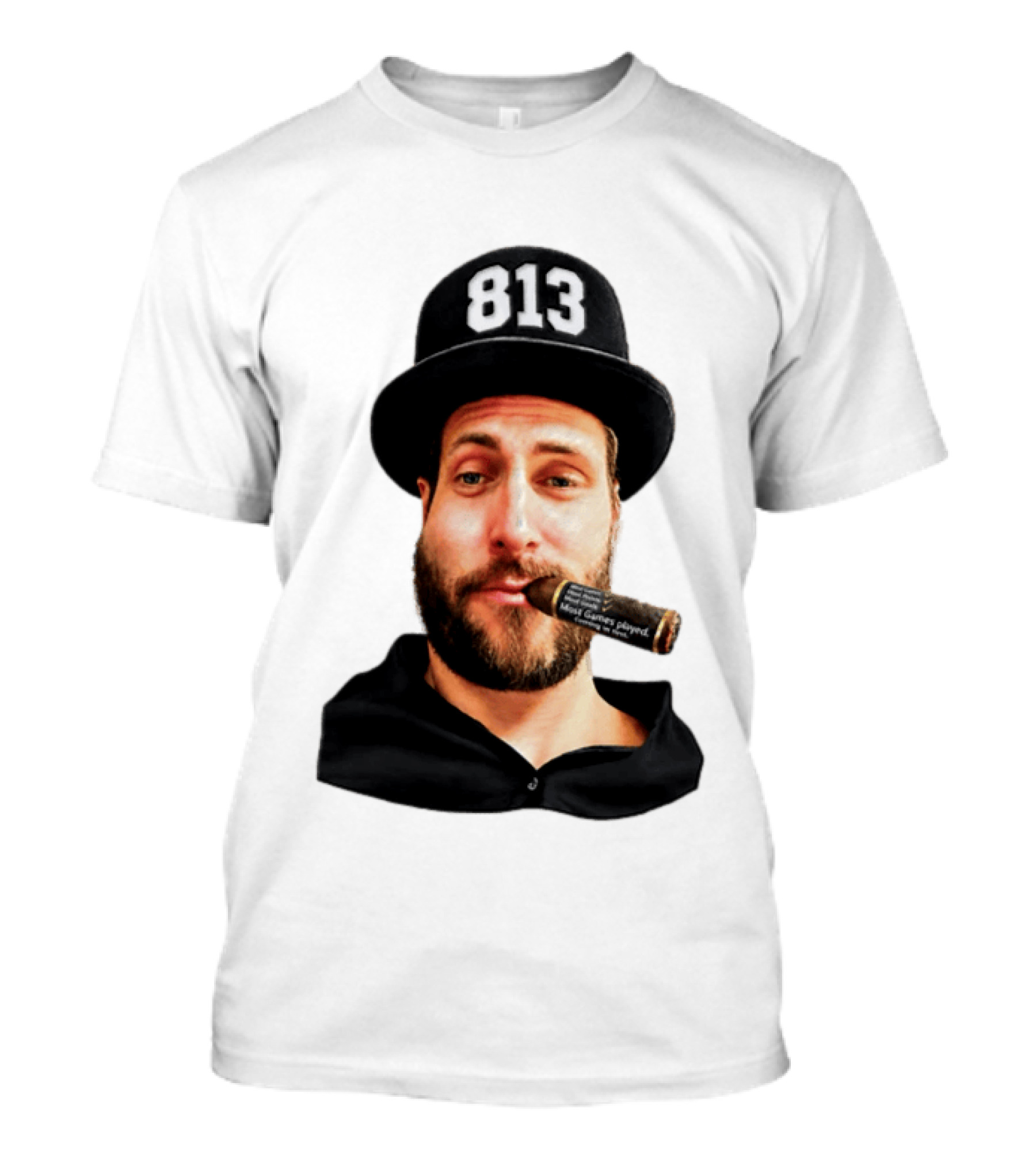 Matthias Plachta 813 Hat And Cigar Most Games Played T-Shirt