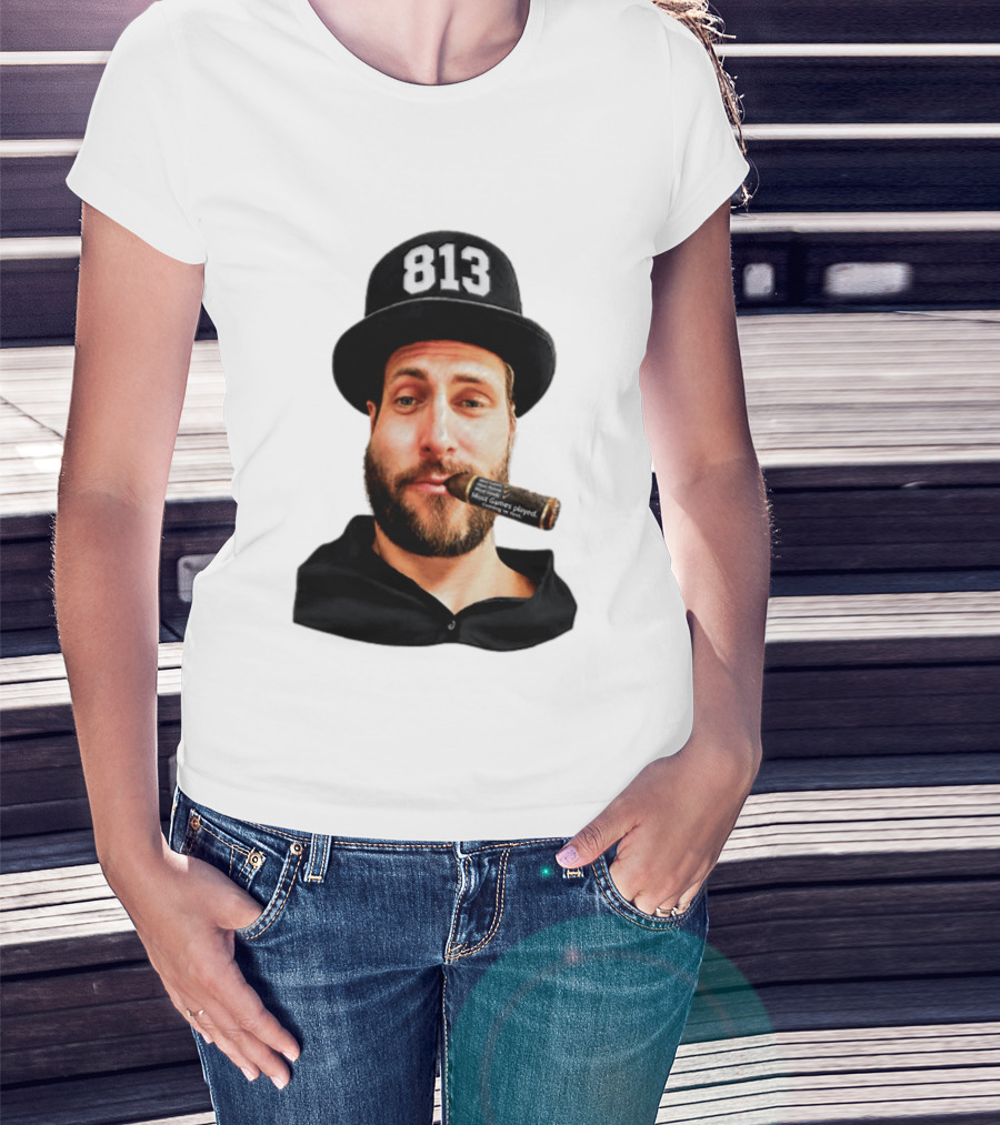 Matthias Plachta 813 Hat And Cigar Most Games Played T-Shirt