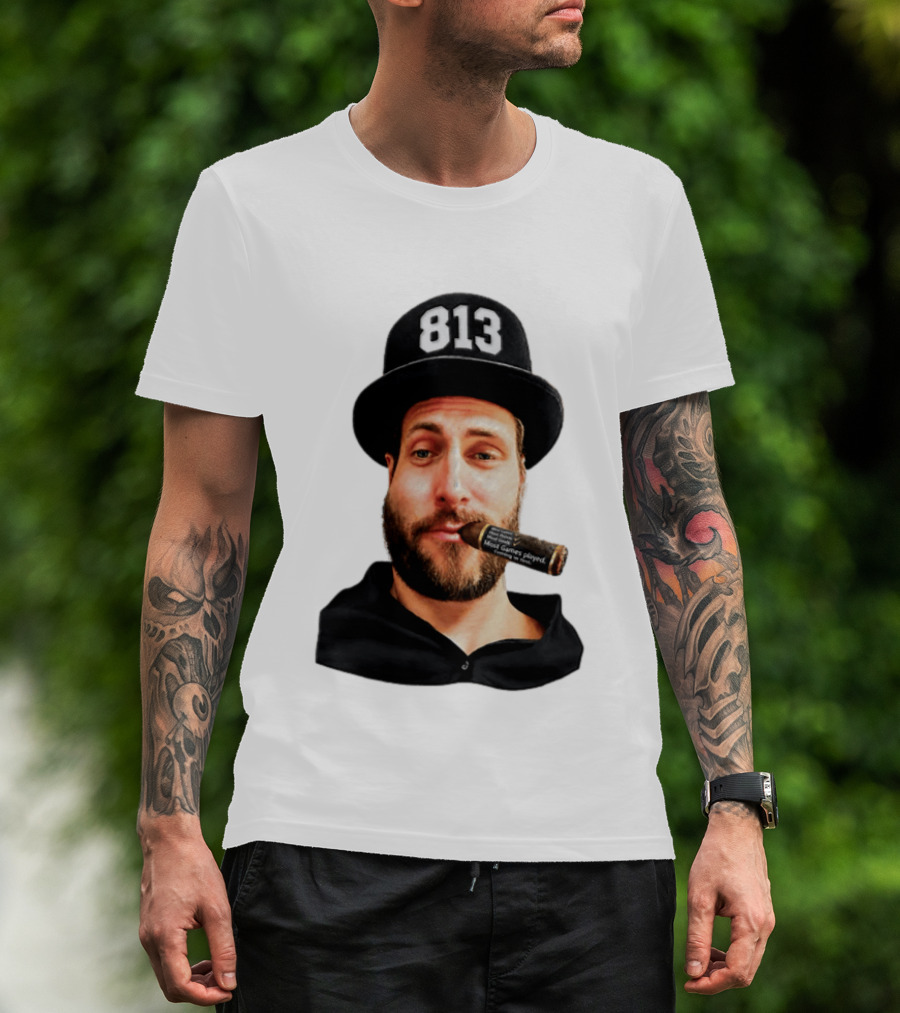 Matthias Plachta 813 Hat And Cigar Most Games Played T-Shirt