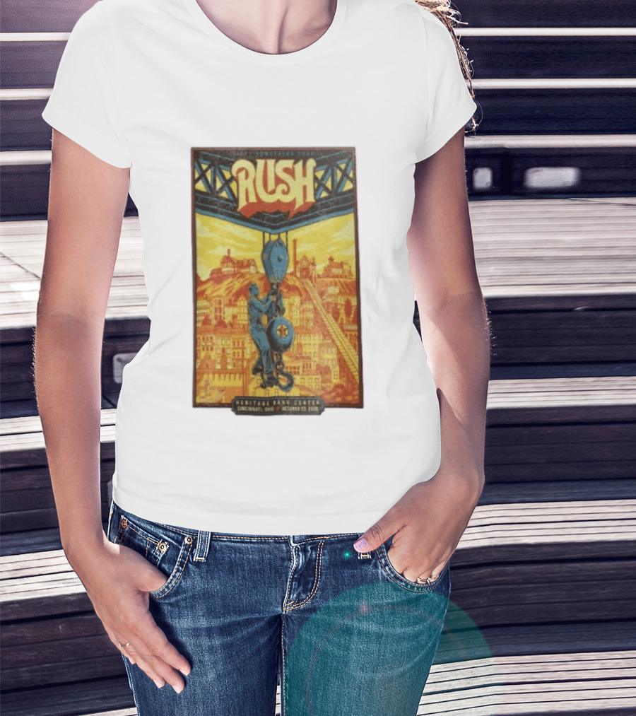 Rush Fifty Something Tour Heritage Bank Center Cincinnati Ohio October 23 2026 T-Shirt