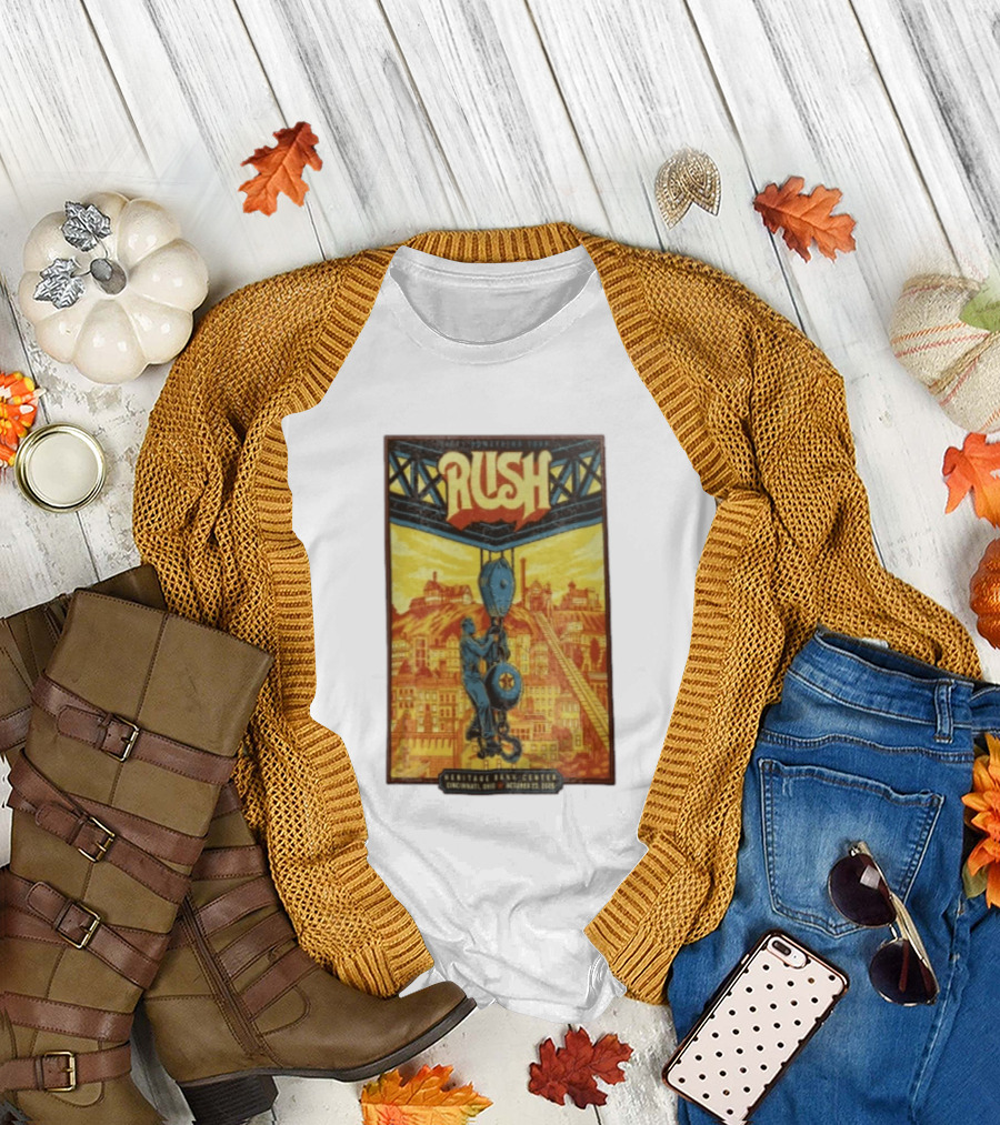 Rush Fifty Something Tour Heritage Bank Center Cincinnati Ohio October 23 2026 T-Shirt