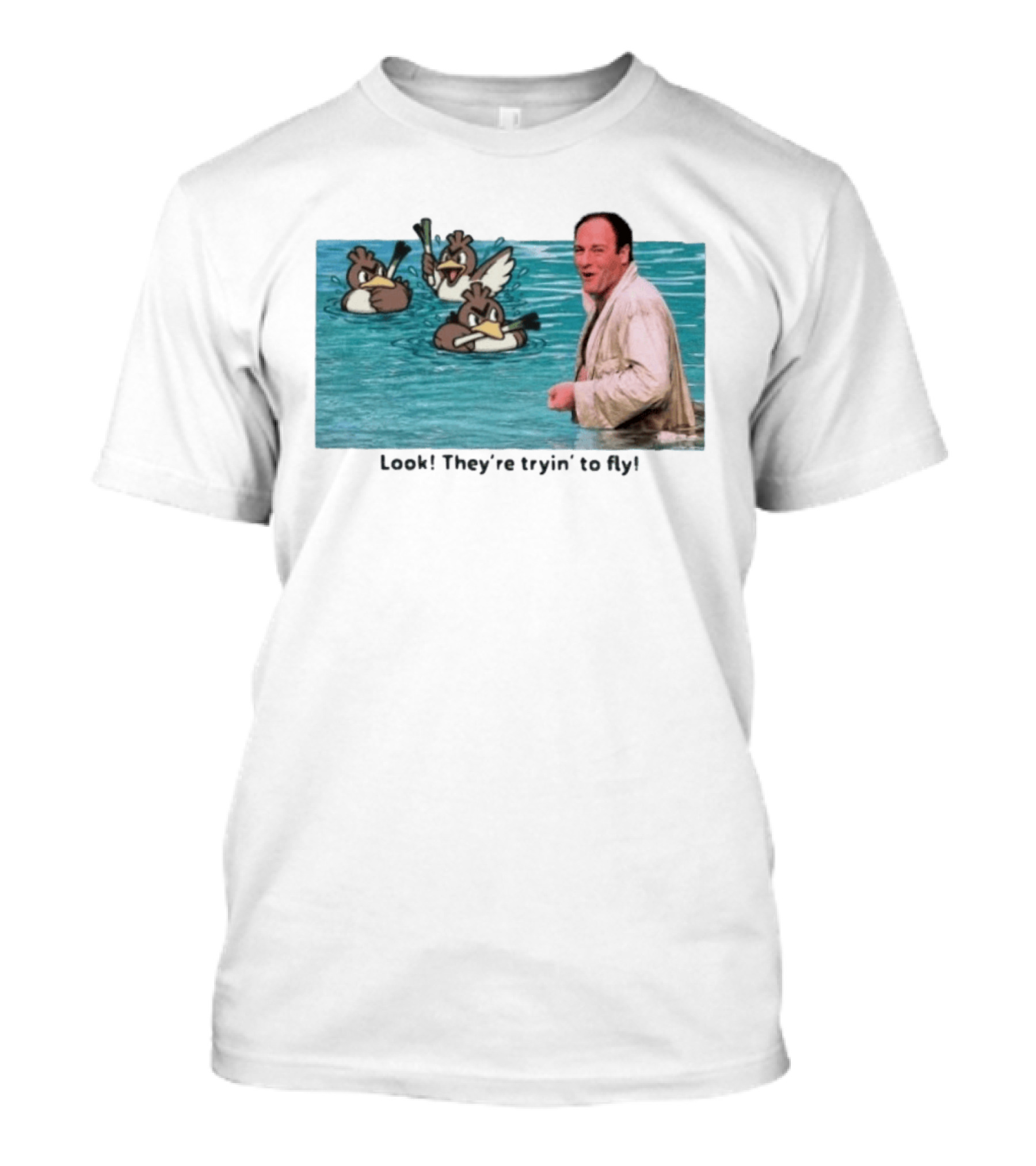 Tony Soprano With Farfetch'd Look They're Tryin' To Fly T-Shirt