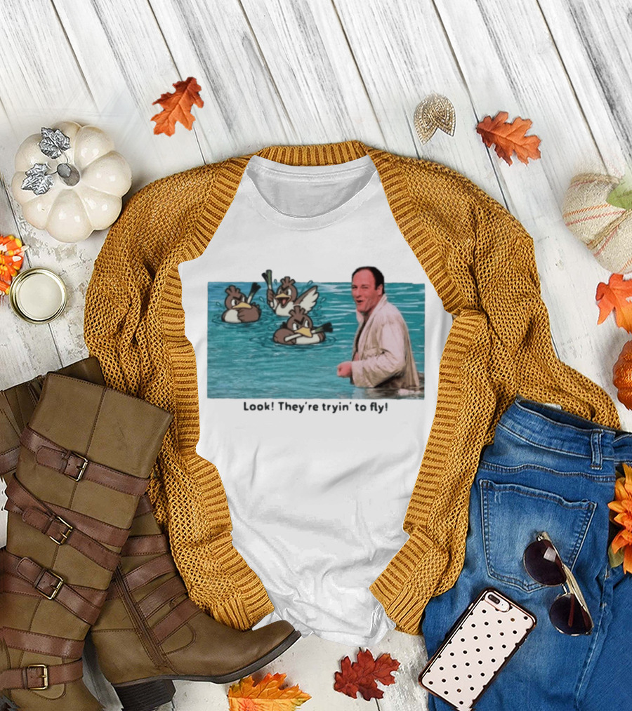 Tony Soprano With Farfetch'd Look They're Tryin' To Fly T-Shirt