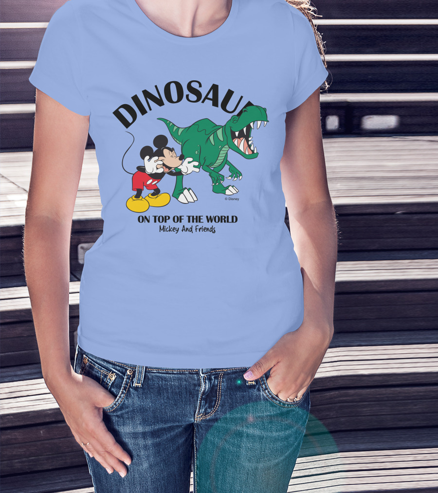 DINOSAUR On Top Of The World Mickey And Friends T-Shirt