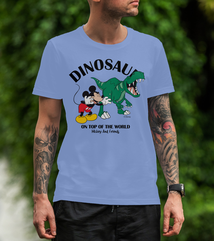 DINOSAUR On Top Of The World Mickey And Friends T-Shirt