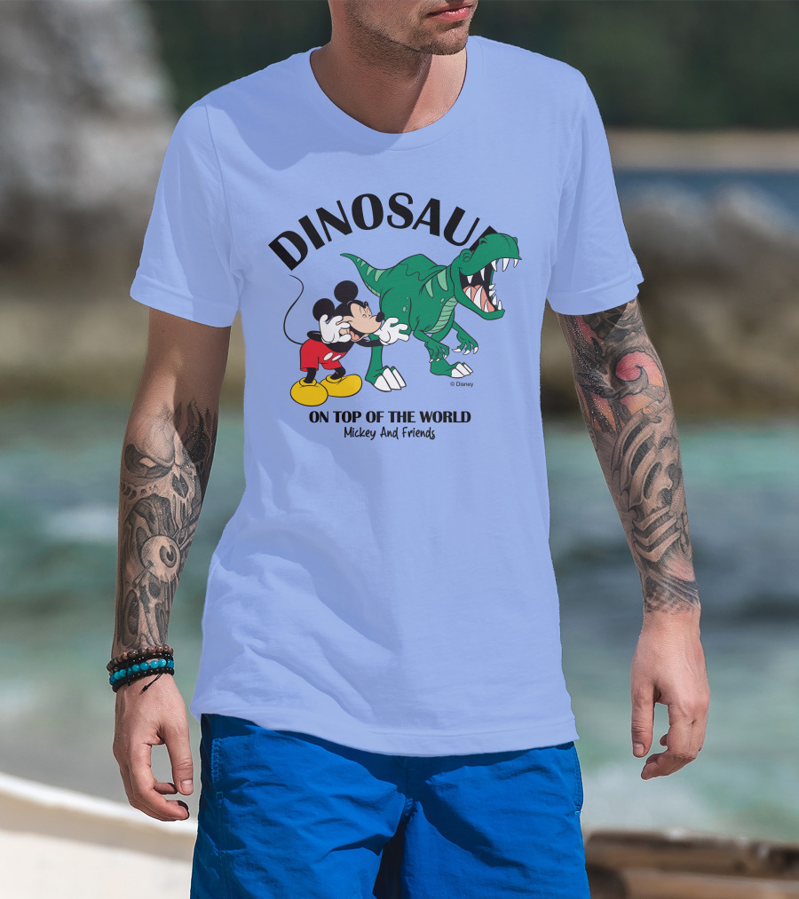 DINOSAUR On Top Of The World Mickey And Friends T-Shirt